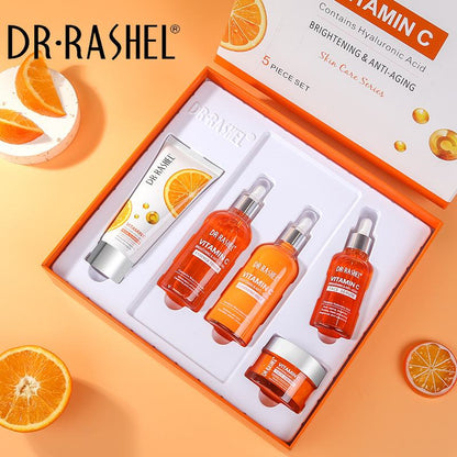 Dr Rashel Vitamin C Series Kit | 5-in-1 Complete Skincare Set for Radiant, Youthful Skin