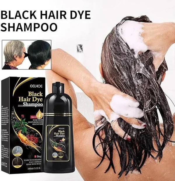 Natural Black Hair 3- IN-1 Dye Shampoo